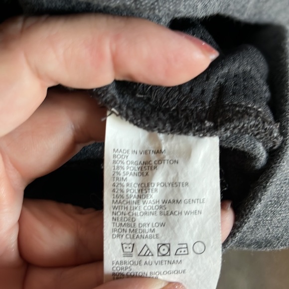 Gray Cotton Blend Pullover Kangaroo Pocket, Size XL - Picture 6 of 6